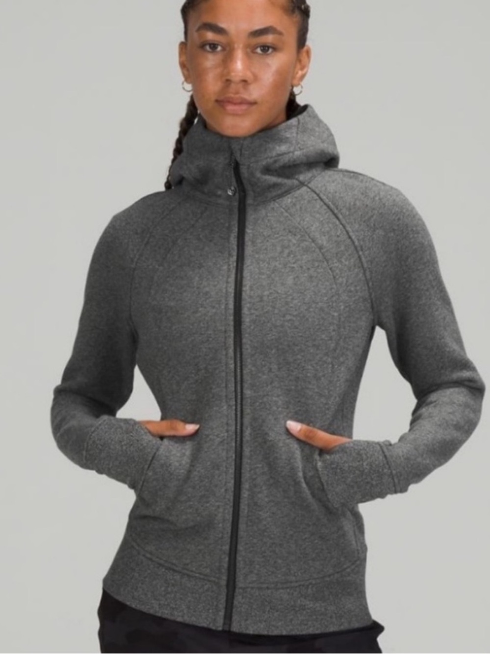Lululemon Scuba full zip size 10 Dark Gray